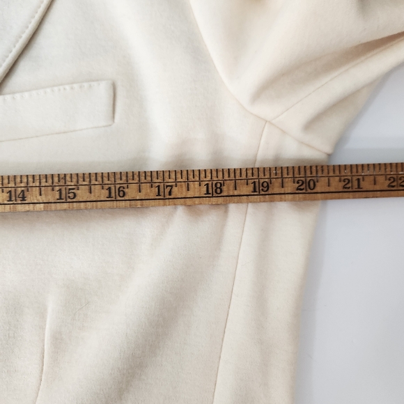 polo ralph lauren wool ivory 2 button blazer sz 14 womens classic career luxury - Picture 7 of 10